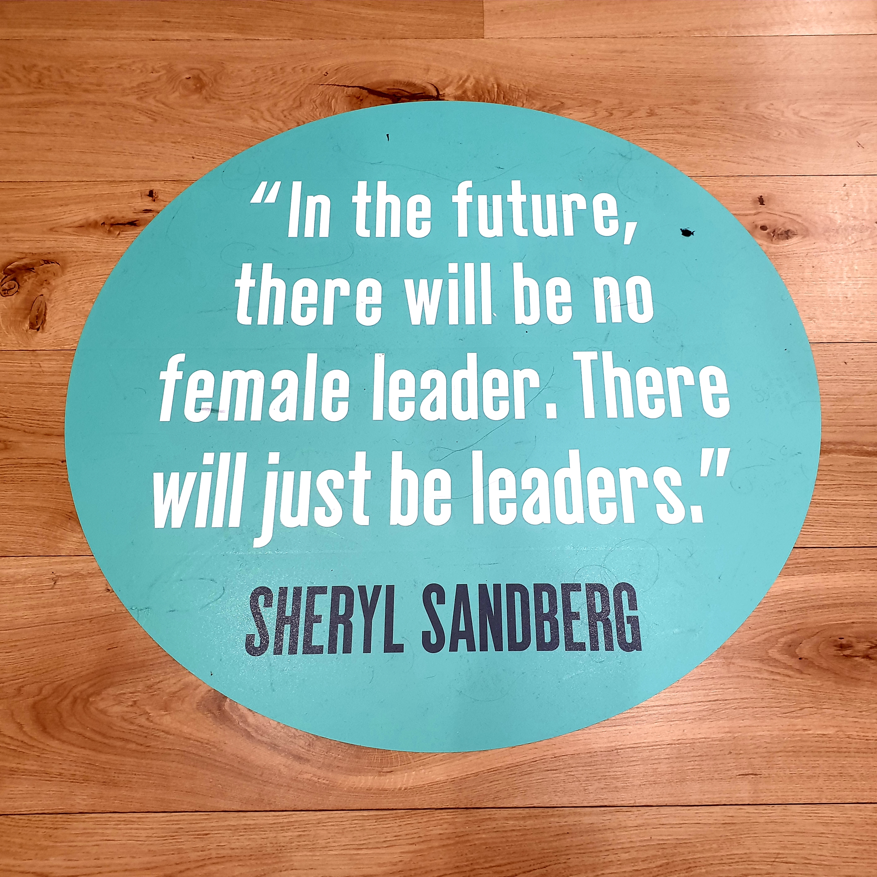 Facebook London Partner Centre - International Women's Day - Sheryl Sandberg Quote