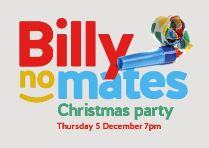 Billy No Mates Xmas Do – Thursday 5th December, £18.50 – Cellar 88, Holmfirth