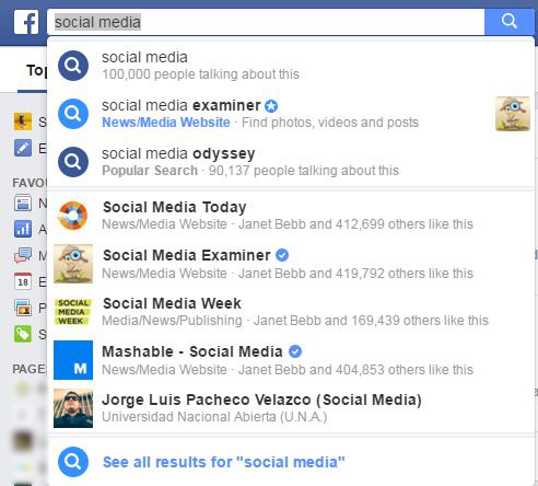 New Facebook Search - Social Progress Ltd