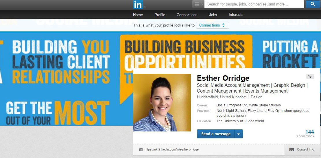 Social Progress - Social Media Branding - LinkedIn Profile