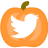 Orange Pumpkins White Icons Igottacreate 48 twitter