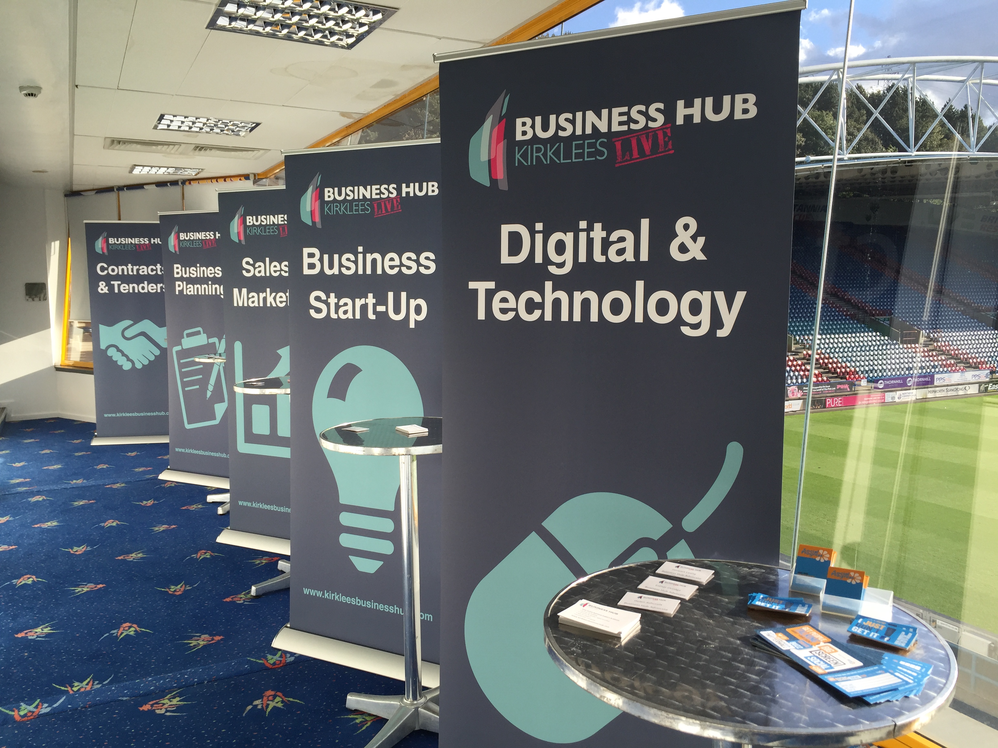 Kirklees Business Hub LIVE Launch - John Smiths Stadium - Big Screen Social - Fantastic Media Suite
